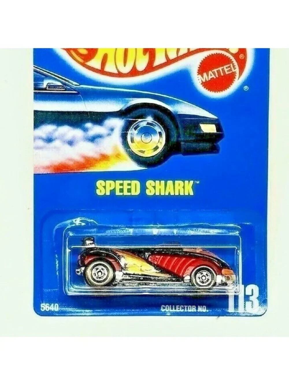 Vintage Hot Wheel Die Cast 1991 Speed Shark 5640 Metal Vehicle Collector #113